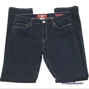 Lucky Brand Sofia Straight Mid-rise Dark Jeans